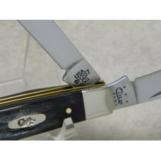 Case XX USA 2013 Buffalo Horn BH207 SS Mini Trapper Knife