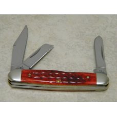 Case XX USA 2012 Pocket Worn Red Bone 63090 SS Stockman Knife Case XX USA 2012 Pocket Worn Red Bone 63090 SS Stockman Knife