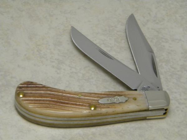 Case XX USA 2013 Ginger Ale Bone T.B.62110 Tony Bose Saddlehorn Knife