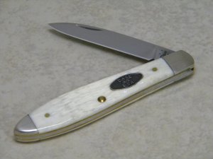 Case XX USA 2016 Jigged White Bone TB61028 Tony Bose Teardrop Jack Knife