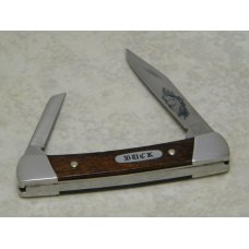 Buck Pony 705 USA Aurum Etch Wood 2 Blade Folding Pocket Knife in Box Pre-1986