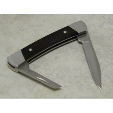 Buck Pony 705 USA Aurum Etch Wood 2 Blade Folding Pocket Knife in Box Pre-1986
