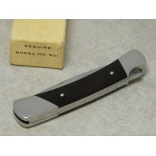 Buck USA Model # 501 Micarta Esquire Lockback Knife in Box Pre-1986 Buck USA Model # 501 Micarta Esquire Lockback Knife in Box Pre-1986