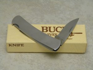 Buck USA Model # 525 Metal Gent Lockback Knife in Box Pre-1986