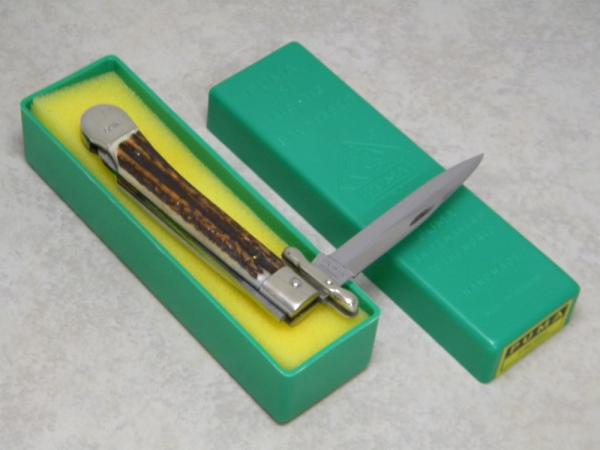 Puma Germany Medici Best Nr. 563 Stag Swing Guard Lockback Knife in Box c.1983
