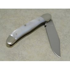 Queen Cutlery Co Titusville PA #41L Mother of Pearl Linerlock Copperhead Knife Queen Cutlery Co Titusville PA #41L Mother of Pearl Linerlock Copperhead Knife