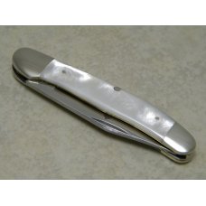 Queen Cutlery Co Titusville PA #41L Mother of Pearl Linerlock Copperhead Knife Queen Cutlery Co Titusville PA #41L Mother of Pearl Linerlock Copperhead Knife