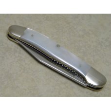 Queen Cutlery Co Titusville PA #41L Mother of Pearl Linerlock Copperhead Knife Queen Cutlery Co Titusville PA #41L Mother of Pearl Linerlock Copperhead Knife