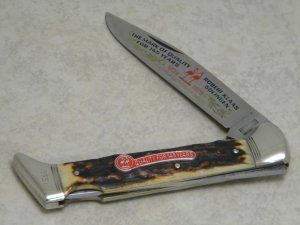 Kissing Crane Rob Klaas Solingen Germany Stag "Quality for 145 Years 1834-1979" Large Lockback Knife