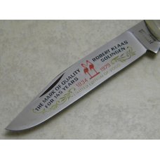 Kissing Crane Rob Klaas Solingen Germany Stag "Quality for 145 Years 1834-1979" Large Lockback Knife Kissing Crane Rob Klaas Solingen Germany Stag "Quality for 145 Years 1834-1979" Large Lockback Knife