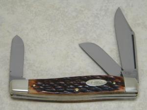 Bower Solingen Germany Jigged Bone Large Stockman Knife