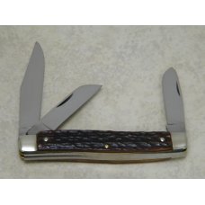 Bower Solingen Germany Jigged Bone Medium Stockman Knife Bower Solingen Germany Jigged Bone Medium Stockman Knife