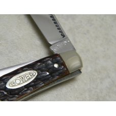 Bower Solingen Germany Jigged Bone Medium Stockman Knife Bower Solingen Germany Jigged Bone Medium Stockman Knife