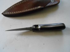 Custom Dirk Knife Damascus steel blade with original sheath