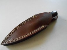 Custom Dirk Knife Damascus steel blade with original sheath