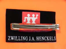 J A Henckels Copperhead Pocket Knife w/ Great Dark Red Handles & Black Shield! NOS J A Henckels Copperhead Pocket Knife w/ Great Dark Red Handles & Black Shield! NOS