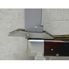 Case XX USA 7 Dot (1973) Pretty Bone 6111 1/2 Swing Guard Cheetah Pattern Lockback Knife