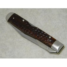 Case XX USA 8 Dot (1972) Pretty Bone 6111 1/2 Swing Guard Cheetah Pattern Lockback Knife Case XX USA 8 Dot (1972) Pretty Bone 6111 1/2 Swing Guard Cheetah Pattern Lockback Knife