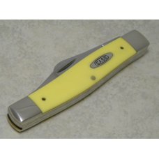 Case XX USA 5 Dot (1995) Yellow 3375 SS Serrated Large Stockman Knife Case XX USA 5 Dot (1995) Yellow 3375 SS Serrated Large Stockman Knife