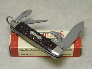 Camillus New York USA Jigged Delrin Model 99 Camp Scout Utility Knife in Box