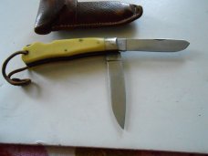 Yellow Delrin Double Lockback Knife, Yellow Jacket-Camillus