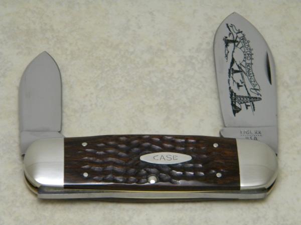 Case XX USA 10 Dot (1980) Laminated Wood 6250 Bradford Bonanza Elephant Toe Knife Case XX USA 10 Dot (1980) Laminated Wood 6250 Bradford Bonanza Elephant Toe Knife