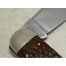 Case XX USA 10 Dot (1980) Laminated Wood 6250 Bradford Bonanza Elephant Toe Knife Case XX USA 10 Dot (1980) Laminated Wood 6250 Bradford Bonanza Elephant Toe Knife