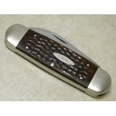 Case XX USA 10 Dot (1980) Laminated Wood 6250 Bradford Bonanza Elephant Toe Knife Case XX USA 10 Dot (1980) Laminated Wood 6250 Bradford Bonanza Elephant Toe Knife