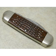 Case XX USA 10 Dot (1980) Laminated Wood 6250 Bradford Bonanza Elephant Toe Knife Case XX USA 10 Dot (1980) Laminated Wood 6250 Bradford Bonanza Elephant Toe Knife