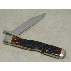 Case XX USA 7 Dot (1973) Pretty Bone 6111 1/2 Swing Guard Cheetah Pattern Lockback Knife Case XX USA 7 Dot (1973) Pretty Bone 6111 1/2 Swing Guard Cheetah Pattern Lockback Knife