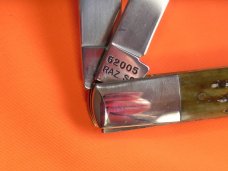 Case xx 1996 Razor Knife with Greenish Pick Bone Handles -One of 2500 -NOS +Orig box Case xx 1996 Razor Knife with Greenish Pick Bone Handles -One of 2500 -NOS +Orig box