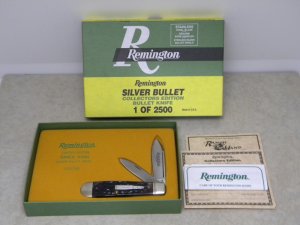 Remington UMC USA 1999 Bone R103B Silver Bullet Ranch Hand Jack Knife in Box