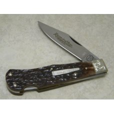 Remington UMC USA 1990 Genuine Bone R1306 Engraved Silver Bullet Tracker Lockback Knife in Box Remington UMC USA 1990 Genuine Bone R1306 Engraved Silver Bullet Tracker Lockback Knife in Box