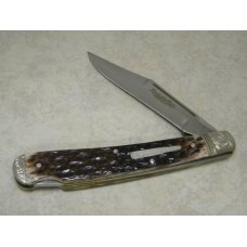 Remington UMC USA 1992 Genuine Bone R1253 Engraved Silver Bullet Guide Lockback Knife in Box Remington UMC USA 1992 Genuine Bone R1253 Engraved Silver Bullet Guide Lockback Knife in Box
