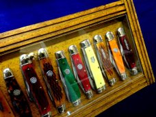 Display Case for Vintage Pocket Knives 1900's Style Old General Store Counter Top Display Stand