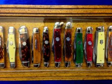Display Case for Vintage Pocket Knives 1900's Style Old General Store Counter Top Display Stand