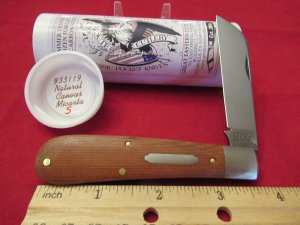 Great Eastern Natural Canvas Micarta Pattern # 933119