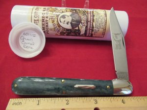 Great Eastern , Tidioute Cutlery Ben Hogan Green Camel Bone Pattern # 651115