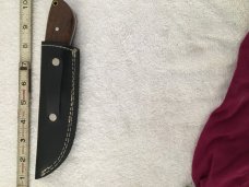 Custom Damascus Hunting Knife w/ leather sheath Custom Damascus Hunting Knife w/ leather sheath