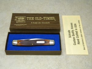 Schrade USA 77OT Old Timer Delrin Improved Muskrat Knife in Box