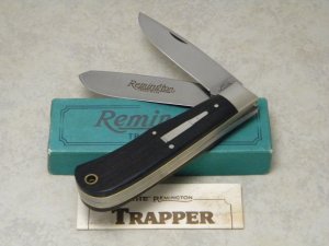 Remington UMC USA 1989 Wood R1128 Bullet Trapper Knife in Box