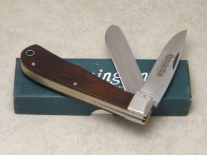 Remington UMC USA 2007 Wood R1128 Jumbo Trapper Knife in Box