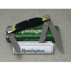 Remington Made in USA 9501 Green Saw Cut Delrin Large Stockman Knife in Box c.1995 Remington Made in USA 9501 Green Saw Cut Delrin Large Stockman Knife in Box c.1995