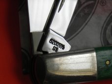 Late 90s Case xx Barlow w/ Green Appaloosa Bone Handles Mdl# 62009 1/2 -Great Snap and NO Wobble Late 90s Case xx Barlow w/ Green Appaloosa Bone Handles Mdl# 62009 1/2 -Great Snap and NO Wobble