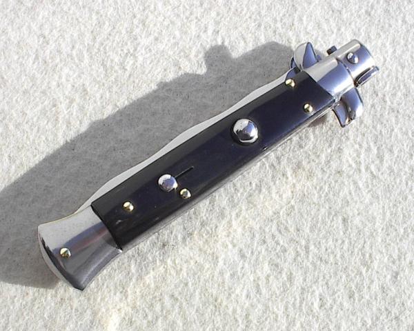 NEW OLD STOCK 9" ITALIAN STILETTO FRANK BELTRAME KNIFE GENUINE DARK HORN KRISS BLADE