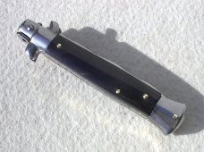 NEW OLD STOCK 9" ITALIAN STILETTO FRANK BELTRAME KNIFE GENUINE DARK HORN KRISS BLADE