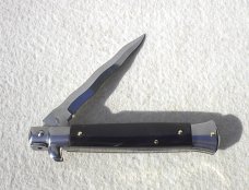 NEW OLD STOCK 9" ITALIAN STILETTO FRANK BELTRAME KNIFE GENUINE DARK HORN KRISS BLADE