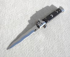 NEW OLD STOCK 9" ITALIAN STILETTO FRANK BELTRAME KNIFE GENUINE DARK HORN KRISS BLADE