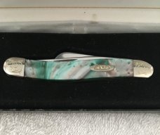 Case XX 9318CS/E Engraved Bolster Series Abalone Corelon scales w/ presentation box & sleeve Case XX 9318CS/E Engraved Bolster Series Abalone Corelon scales w/ presentation box & sleeve