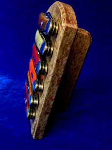 Pocket Knife Display Stand / Classic Counter Top 6 Knife Display Plaque Pocket Knife Display Stand / Classic Counter Top 6 Knife Display Plaque